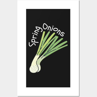 Hand Drawn Spring Onions Minimal Posters and Art